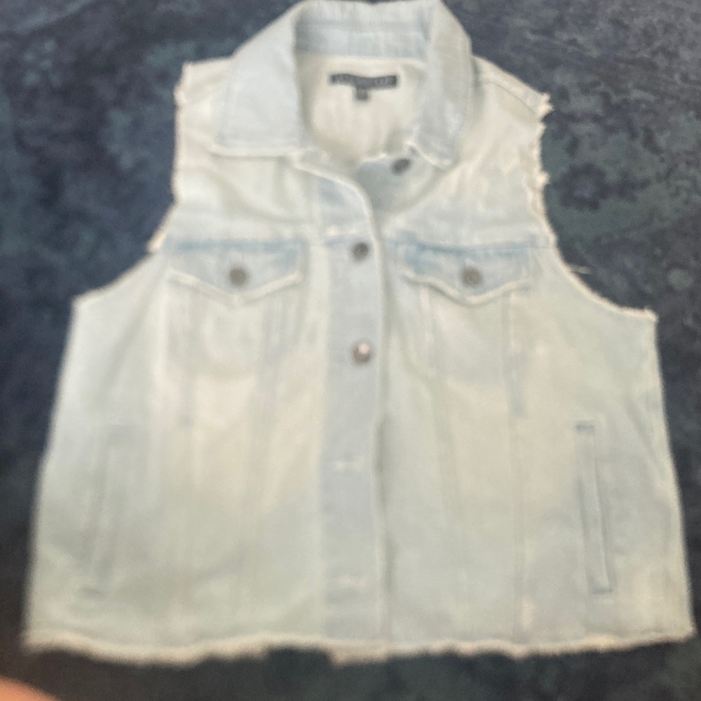 Blackheart Light Blue Denim Vest